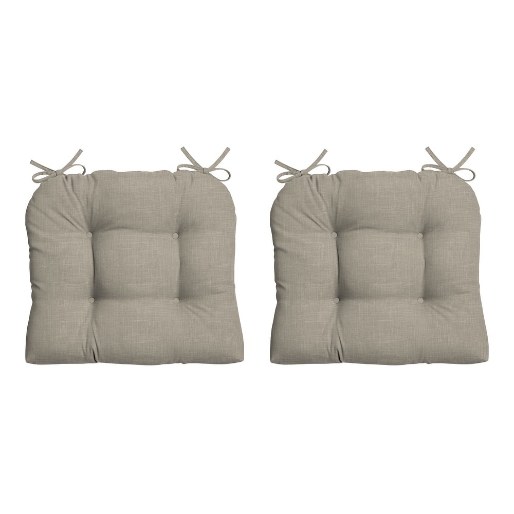 ARDEN earthFIBER Outdoor Wicker Chair Cushion, 2 Pack, 20 x 18
