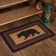 preview thumbnail 1 of 4, Wyatt Stenciled Bear Jute Rug Rect w/ Pad 20x30 - 20" x 30"
