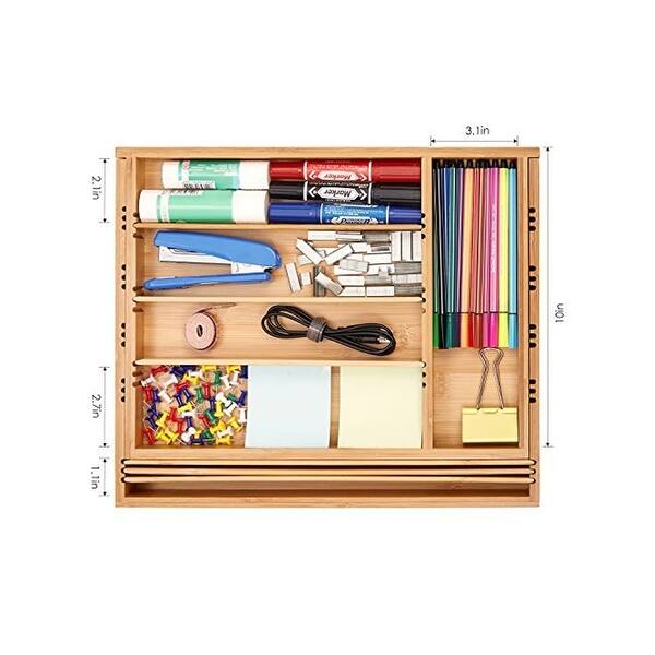 Shop Bamboo Expandable Drawer Organizer Kitchen Drawer Organizer