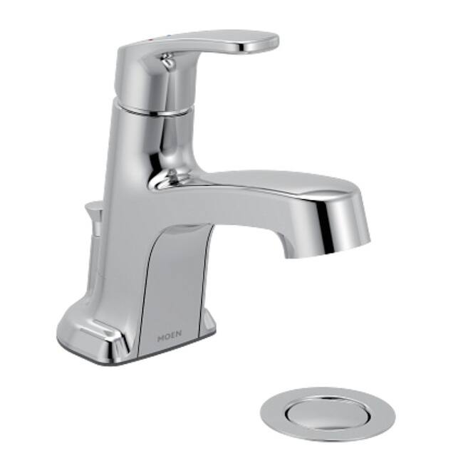 Moen L645711 Chateau 1.2 GPM Single Hole Bathroom Faucet with Pop-Up - Polished Chrome - Polished Chrome