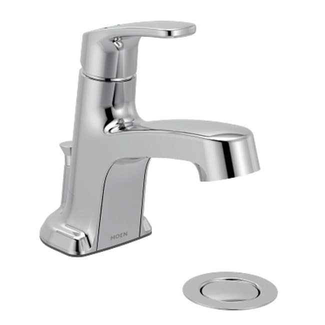 Moen L645711 Chateau 1.2 GPM Single Hole Bathroom Faucet with Pop-Up