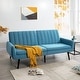 preview thumbnail 8 of 10, Modern Futon Sofa Bed, Convertible Sofa Futon, Split Back Linen Sleeper Couch for Living Room