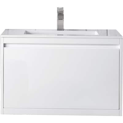 James Martin Vanities 805-V31.5-GW Mantova 32" Wall Mounted Single