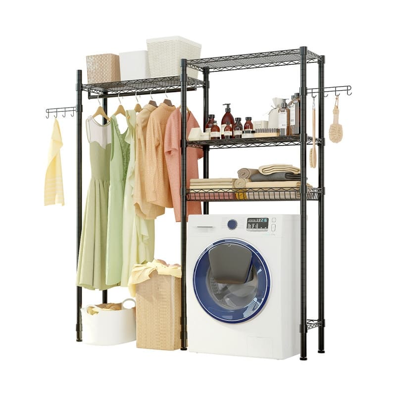 The Washer and Dryer Storage Shelf Garment Rack Bed Bath & Beyond