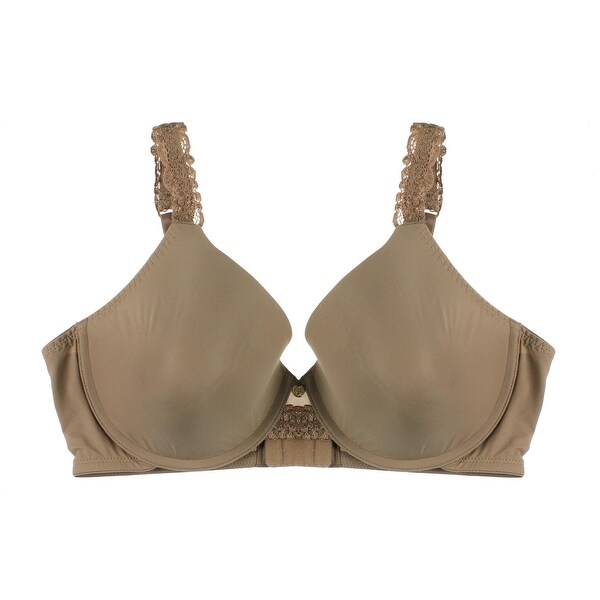Natori Womens Full Coverage Bra Satin Underwire - Sun Tan - 34D. Opens flyout.
