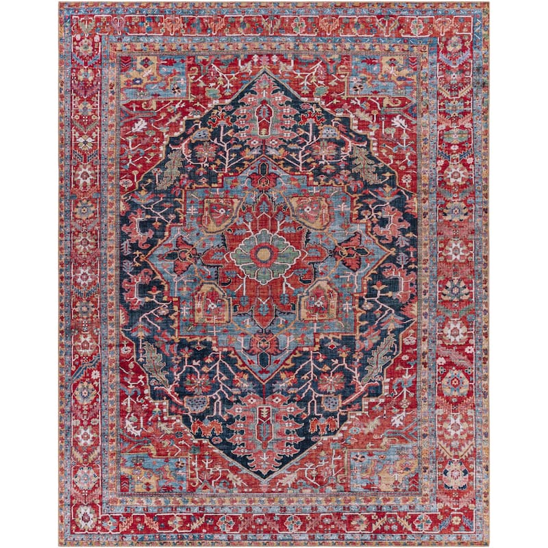 Livabliss Iris Traditional Medallion Printed Area Rug
