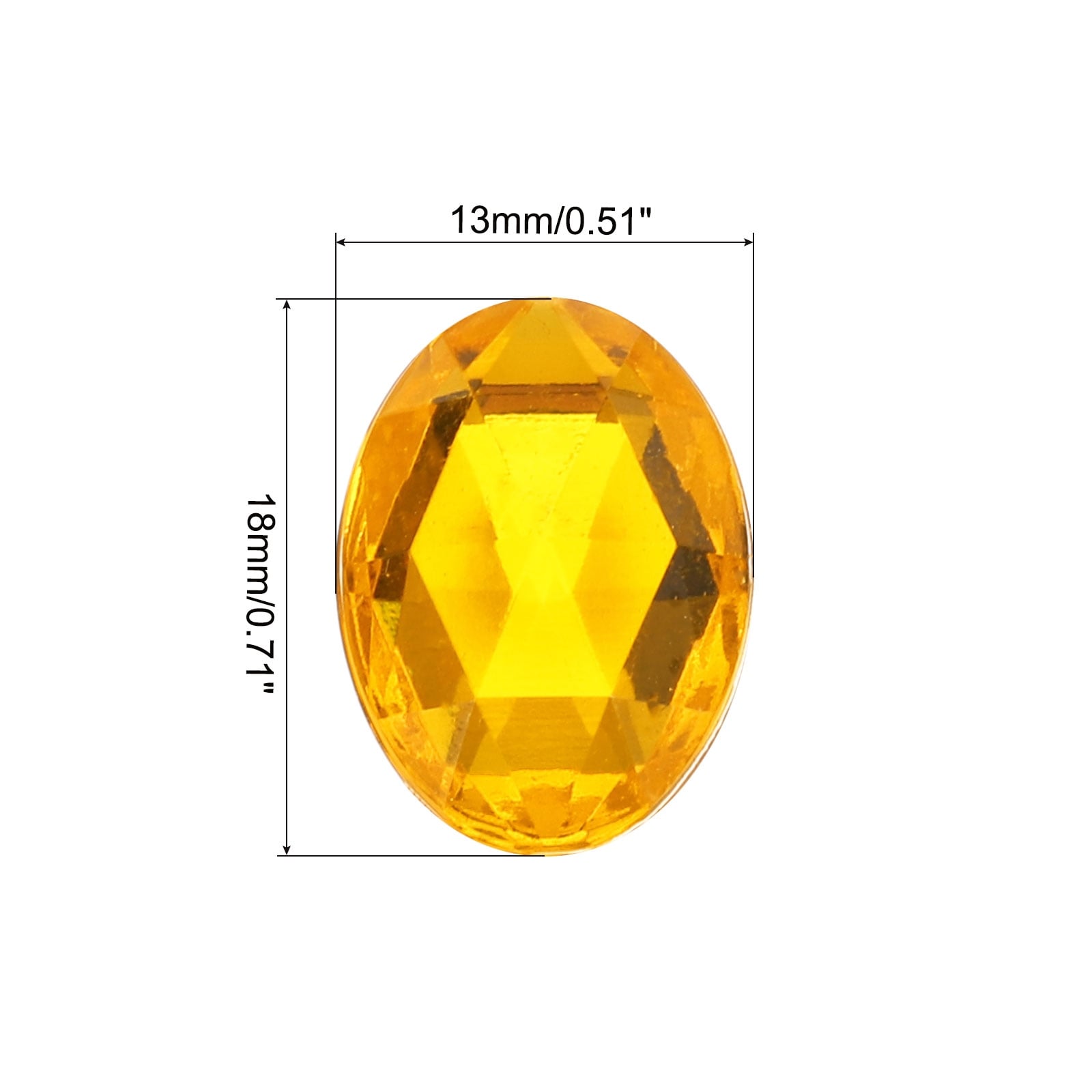 Acrylic Oval Gems Flat Back Artificial Rhinestones for DIY Crafts Bead Wedding Party Face Painting Jewelry Making