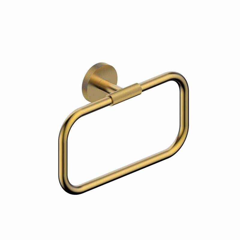 WS Bath Collections Klass WSBC 256809 Klass 8-5/8" Wall Mounted Towel - Brushed Gold