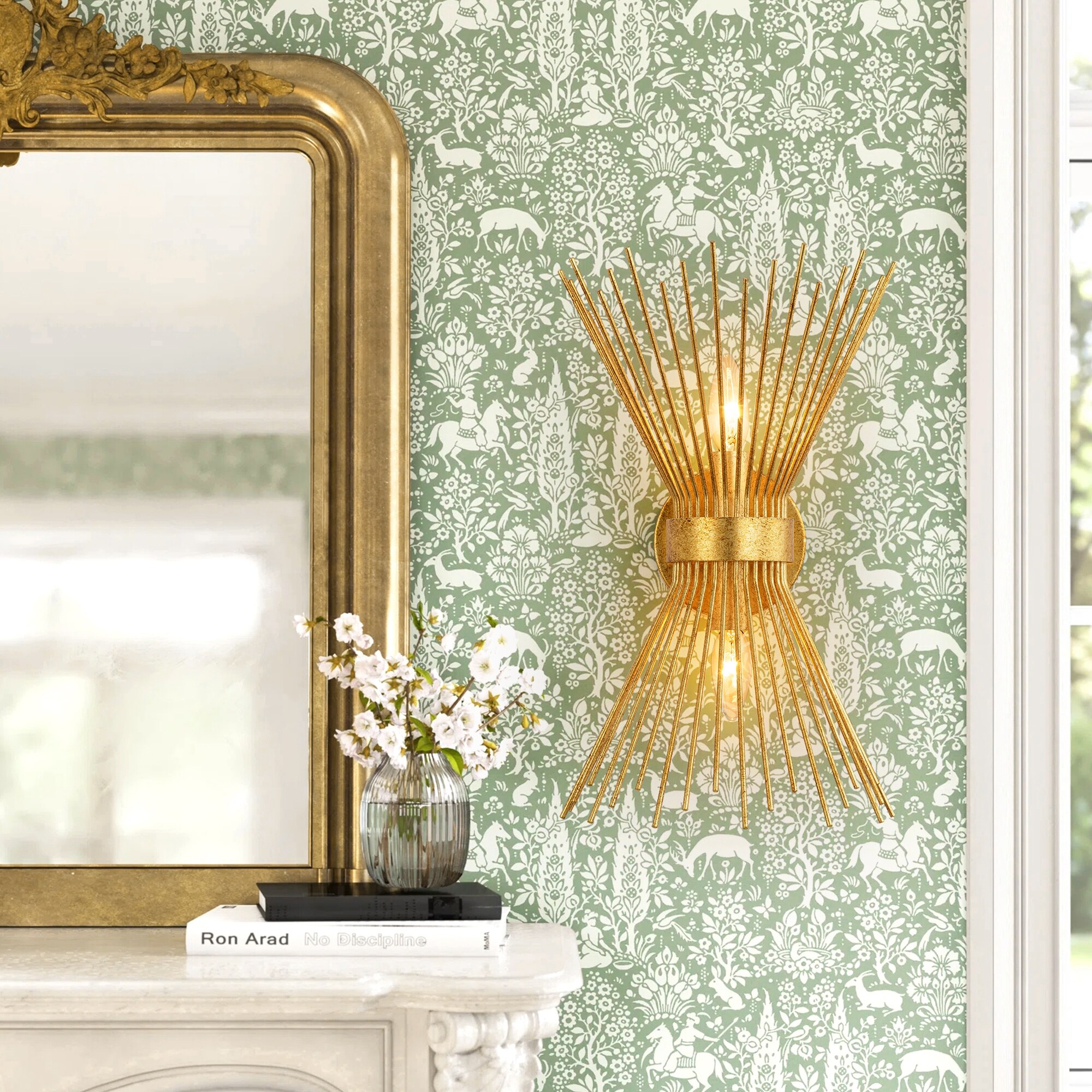 Vintage vanity outlet light