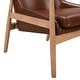 preview thumbnail 14 of 31, Roomfitters Mid-Century Accent Chair with Solid Wood Frame and High Backrest, Reading Armchair for Living Room