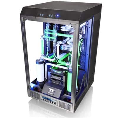 Shop Thermaltake Tower 900 Black Edition Tempered Glass Fully Modular E Atx Vertical Super Tower Computer Chassis Ca 1h1 00f1 Overstock 17405343