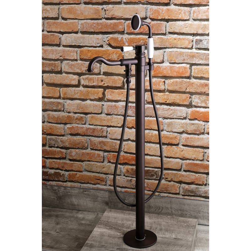 Paris Freestanding Tub Faucet with Hand Shower in Polished Chrome