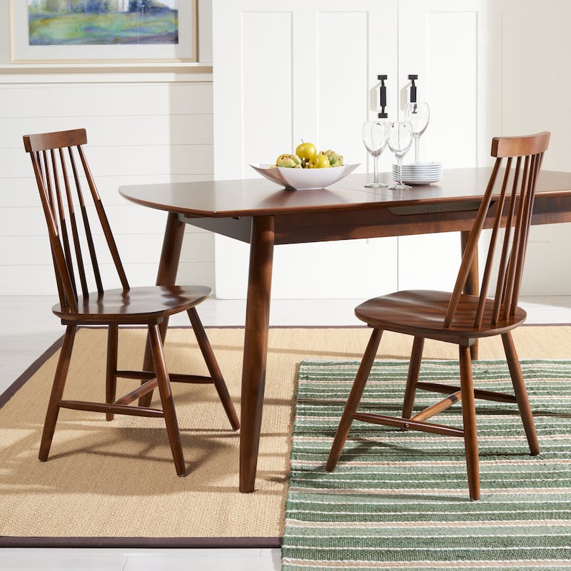 SAFAVIEH Francies Spindleback Windsor Dining Room Chair (Set of 2) - 20.5" W x 17.3" L x 36.4" H - 20"Wx17"Dx36"H