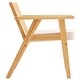 preview thumbnail 3 of 9, Mid-Century PE Rattan Accent Chair Solid Wood Frame - 25.20" x 26.38" x 30.31"