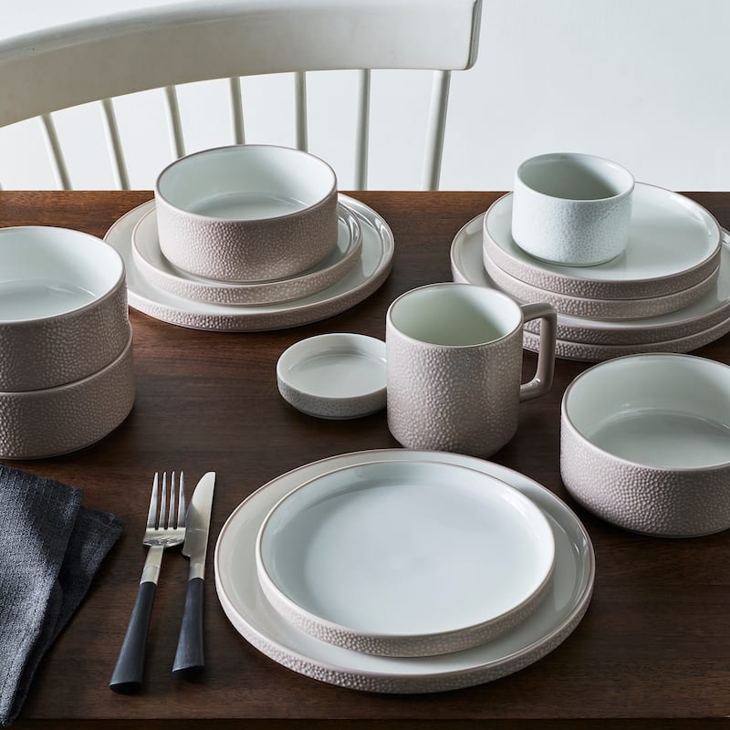 Noritake Colortex Stone 12-Piece Stax Dinnerware Set, Service For 4