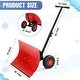 preview thumbnail 12 of 13, Snow Shovel with Wheels,29.1" W x 19.3" H Heavy Duty Snow Pusher for Driveway
