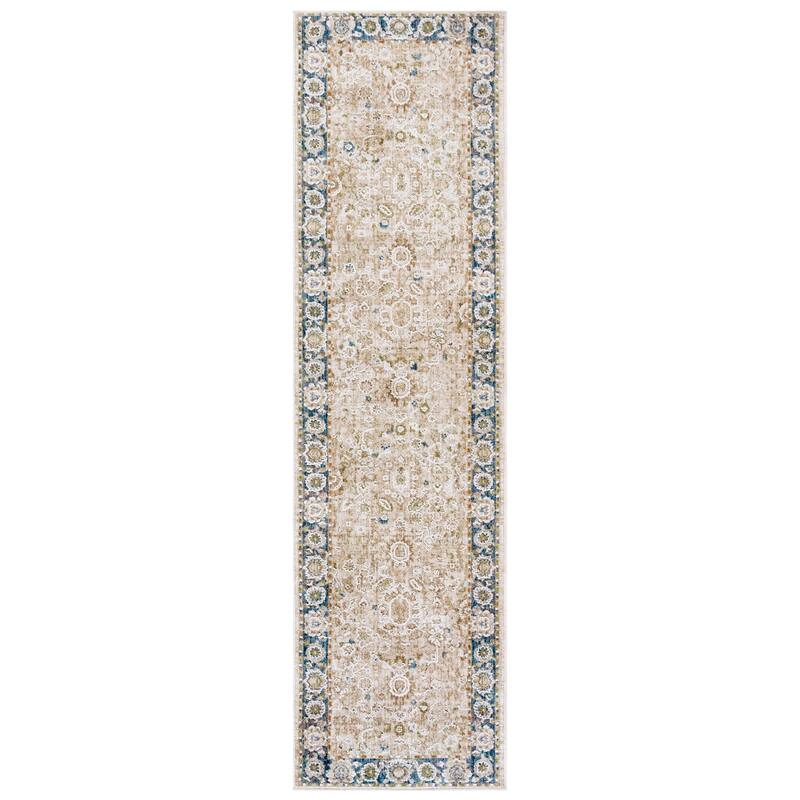 SAFAVIEH Finley Orjola Vintage Distressed Rug - Blue/Beige - 2'2" x 10' Runner