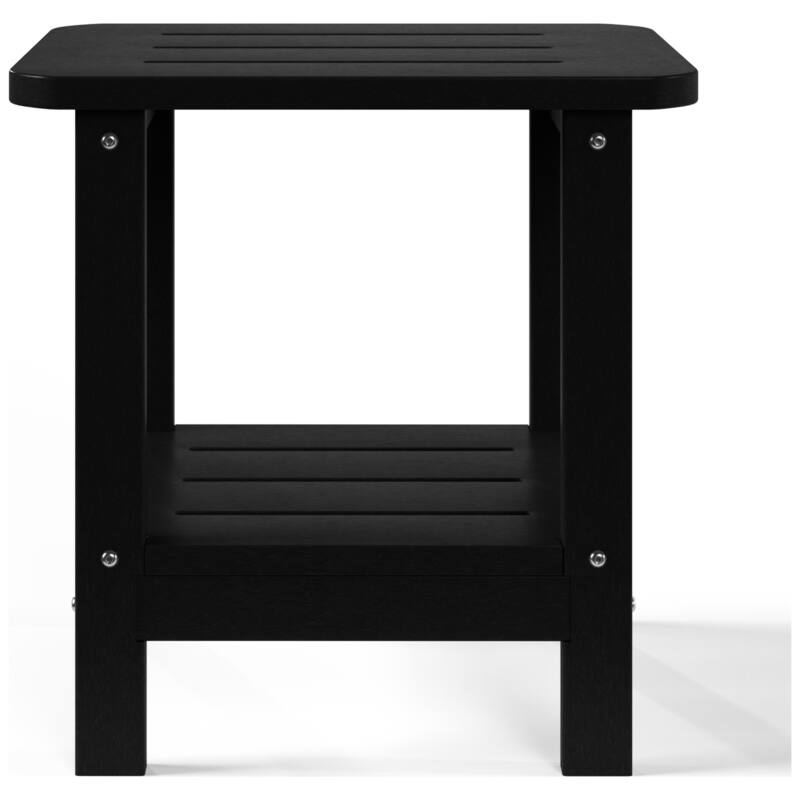 Brighton Outdoor Poly Two Shelf Side Table