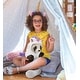 preview thumbnail 5 of 4, DolliBu Squat Panda Bear Unicorn Plush Stuffed Animal Toy with Outfit - 6.5 inches