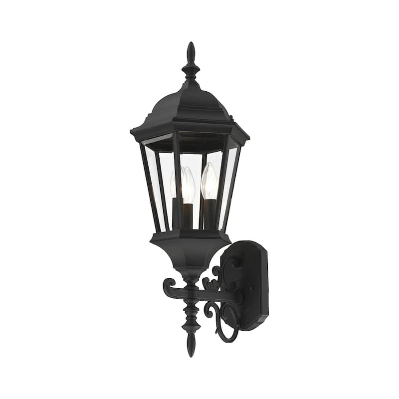 Livex Lighting Hamilton 3 Light 25" Tall Outdoor Wall Sconce
