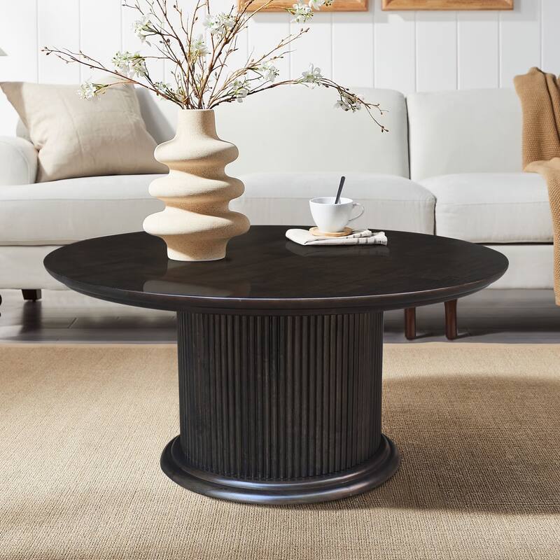 Haven Solid Wood Round Coffee Table
