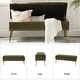 preview thumbnail 53 of 137, HULALA HOME Neptunus Modern 45.5" W Velvet Bedroom Storage Bench for End of Bed with Nailhead Trim