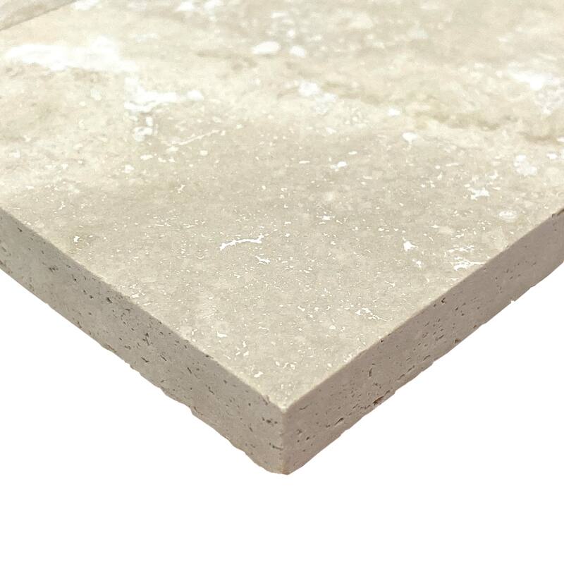 Ivory Travertine 3" x 6" Filled and Honed Tile
