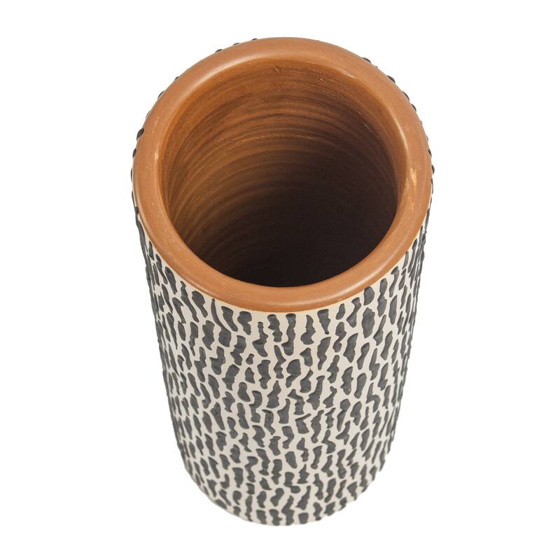 Elk Home Ofelia White Earthenware 4 Inch Wide Vase - Bed Bath & Beyond ...