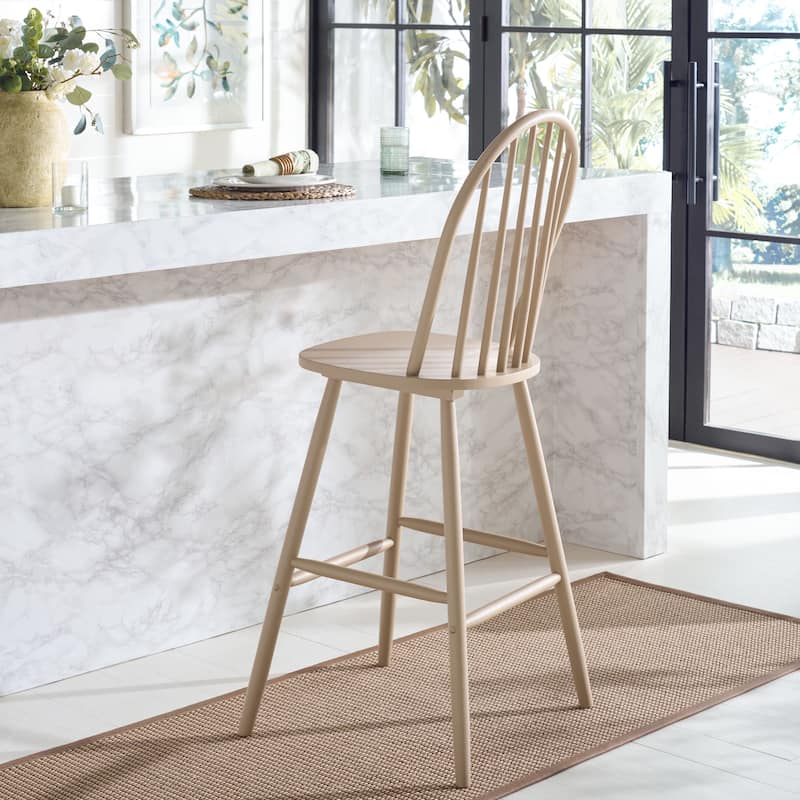 SAFAVIEH Home Omaha Bar Stool - 21"W x 20"D x 48"H