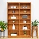 preview thumbnail 1 of 15, Concepts in Wood Double Wide Wood Bookcase, 12 Shelf, 84 inch Tall Oak