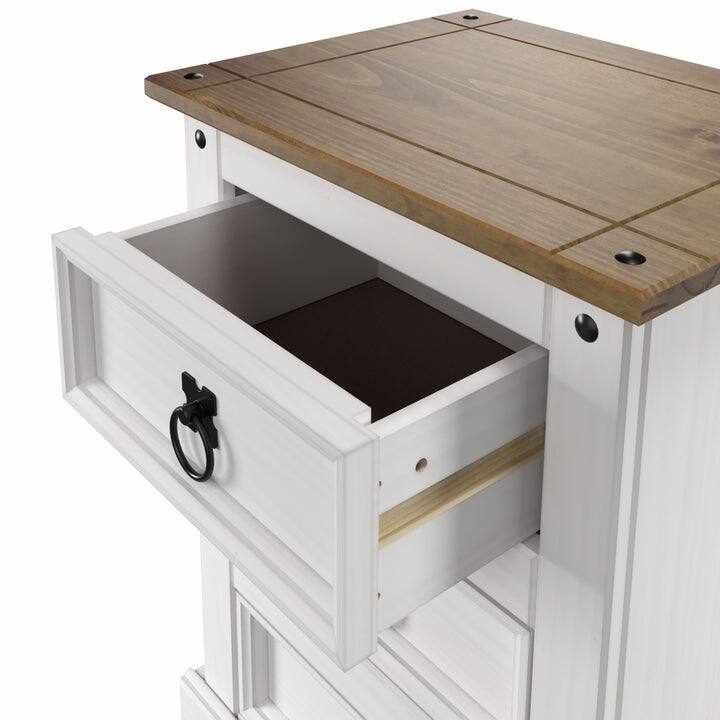 Wood Nighstand 3 Drawers Corona | Furniture Dash