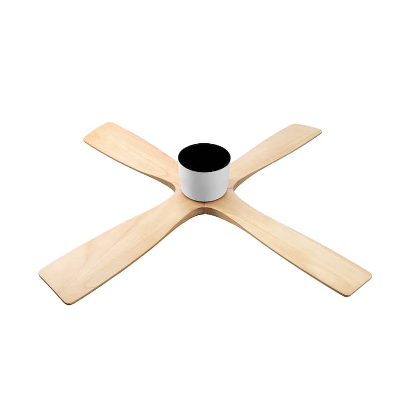 WINGBO 54" DC Flush Mount Ceiling Fan with Remote