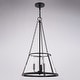 preview thumbnail 10 of 10, Rochester 3-Light Black Industrial Cone Pendant with Clear Glass Shade, Adj Ht Ceiling Chandelier Dining Room Fixture