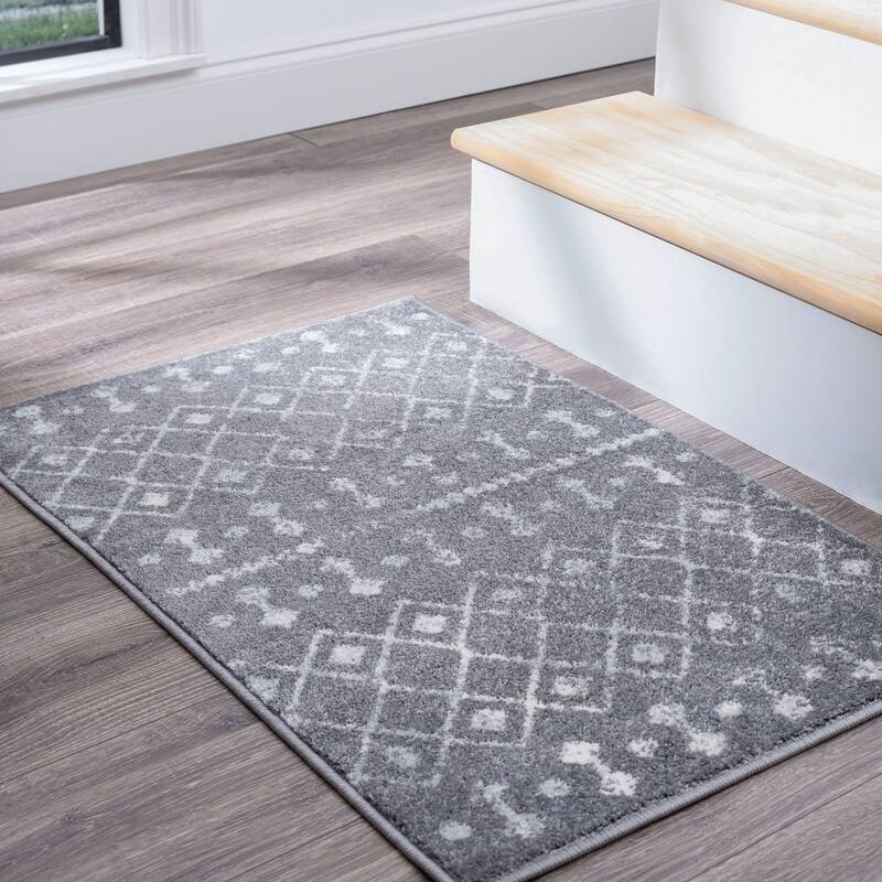 Jade Farmhouse Geometric Indoor Area Rug