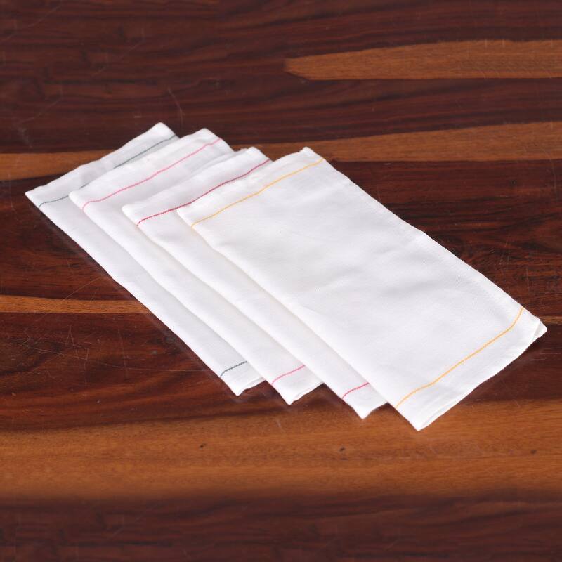 Novica Handmade Cheerful Flavors Cotton Mini Dish Towels (Set Of 4)