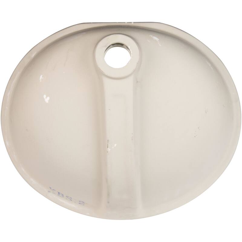 Ackland AKKPS-UNDOVL-1714-SB 19-1/2" Oval Porcelain Undermount