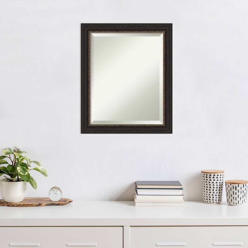 Beveled Wall Mirror - Accent Bronze Narrow Frame - Accent Bronze Narrow