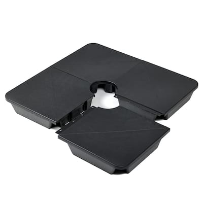 Aoodor 4-Piece Offset Cantilever Patio Umbrella Base Stand - N/A
