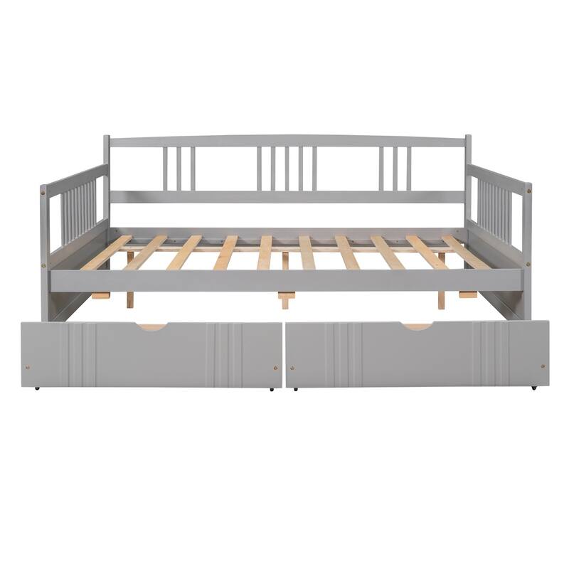 Merax Wood Daybed with Two Drawers