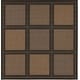preview thumbnail 36 of 37, Dream Decor Rugs Pergola Checkers Indoor Outdoor Area Rug 7'6" Square - Cocoa/Black