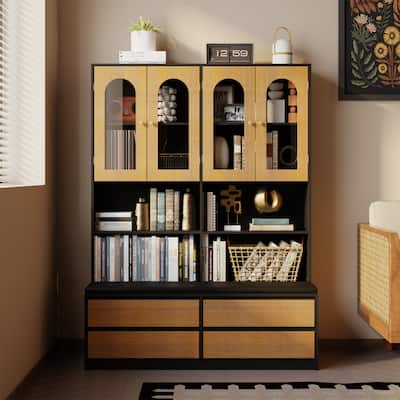 Multifunctional Bookcase with Seating: Style and Utility Combined,Particularly Suitable For Children