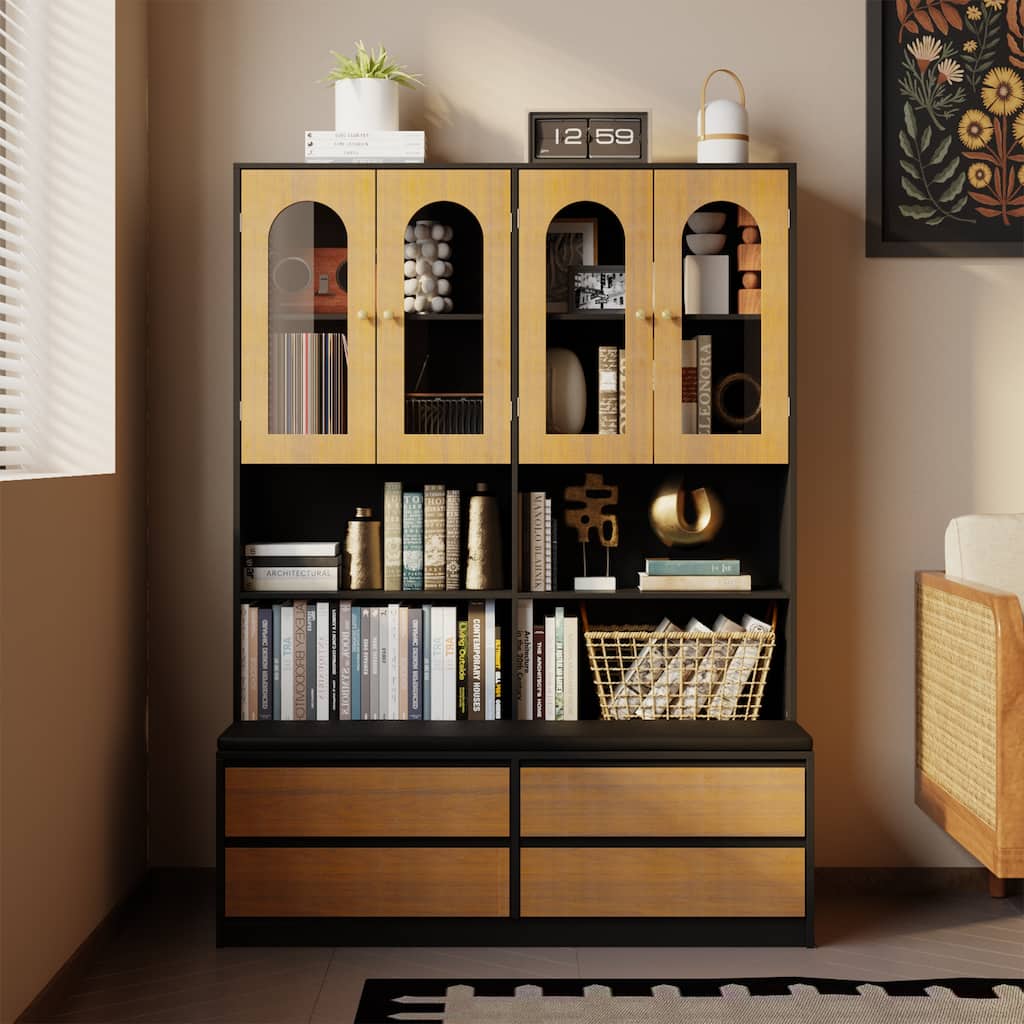 Multifunctional Bookcase with Seating: Style and Utility Combined,Particularly Suitable For Children
