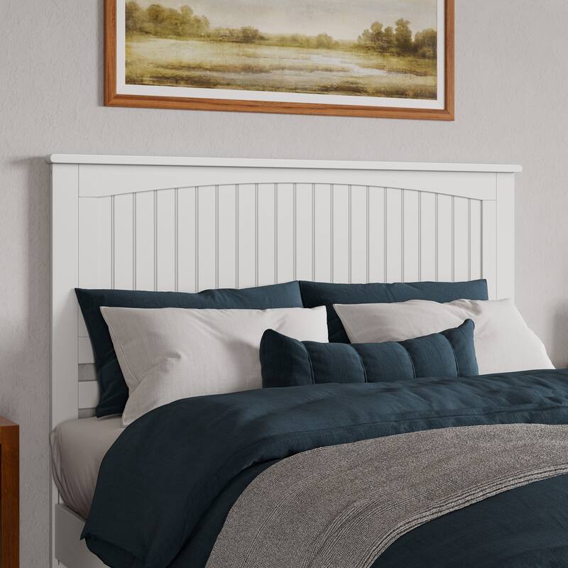 Naples Solid Wood Low Profile Platform Bed with Matching Footboard