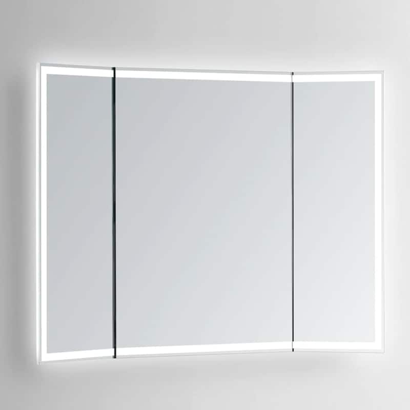 Modern Mirrors Reeva Wall Mounted Full Length Mirror with LED Lights - 42*50 - 42*50