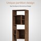 preview thumbnail 7 of 6, 71" Tall Narrow Bookcase with Open Storage, 8-Tier Staggered Skinny Bookshelf
