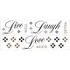 preview thumbnail 1 of 3, RoomMates Black Live Love Laugh Wall Decals
