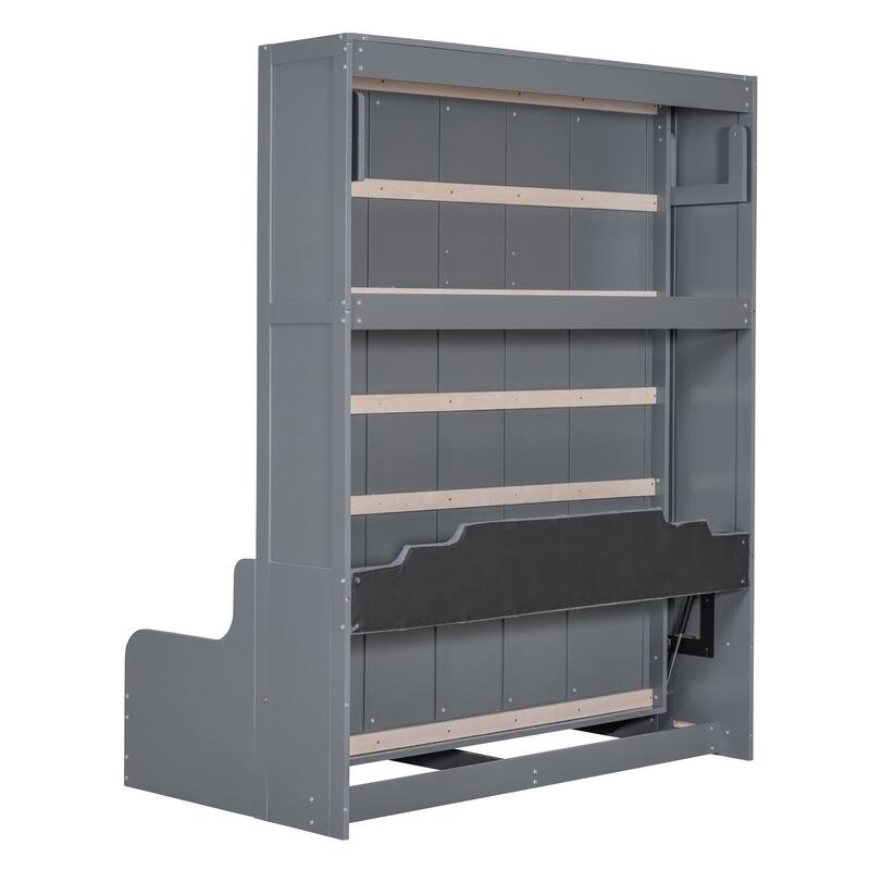 Modern Style Queen Size Multi-function Murphy Bed with Cushion for Bedroom