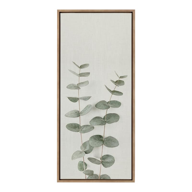 Kate and Laurel Sylvie Eucalyptus Canvas by The Creative Bunch Studio