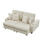 preview thumbnail 3 of 6, 74'' Wide Upholstered Chaise Lounge Loveseat with Adjustable Backrest
