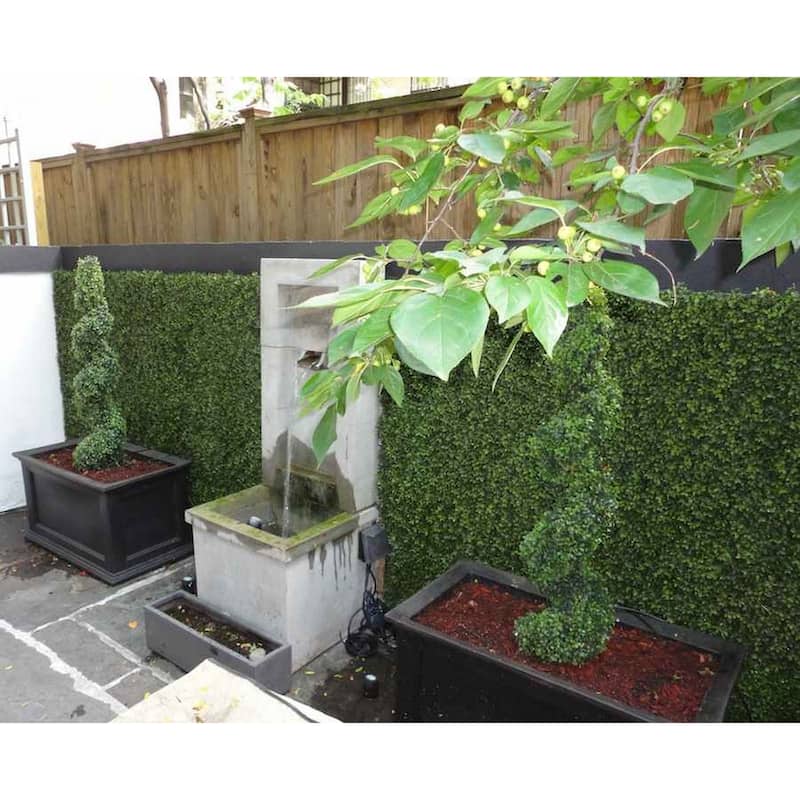 20"x20" Artificial Boxwood Hedge Greenery Panels - 12pc